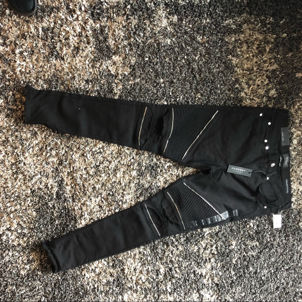 Motto Black Straight Jeans